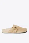 Tory Burch Mules Mellow In Shearling Color Taupe In Brown