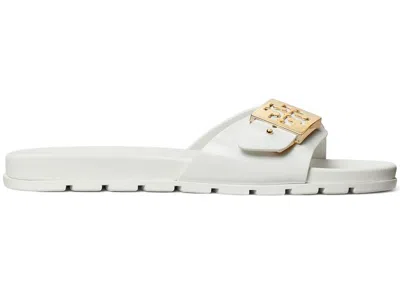Pre-owned Tory Burch Mellow Slide Gold (women's) Sneakers In White