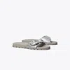 Tory Burch Mellow Slide In Silver