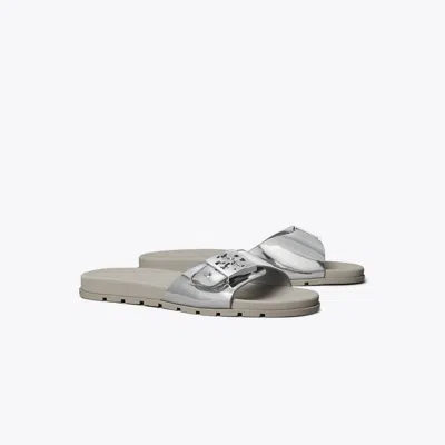 Tory Burch Mellow Slide In Silver