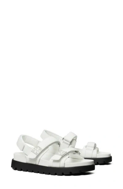 Tory Burch Logo-embellished Sandals In Purple