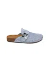 Tory Burch Mellow Stud Mule In Blue