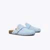 Tory Burch Mellow Studded Mule In Blue
