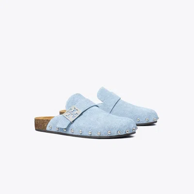 Tory Burch Mellow Studded Mule In Blue