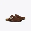 Tory Burch Mellow Studded Mule In Brown