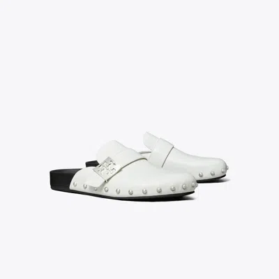 Tory Burch Mellow Studded Mule In White