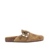 Tory Burch Mellow Suede Slippers Flat Sole In Brown