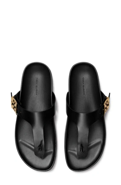 Tory Burch Mellow Thong Sandals In Black