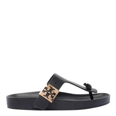 Tory Burch Mellow Thong Sandals In Black