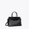 Tory Burch Mercer Distressed Satchel In Black