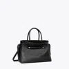 Tory Burch Mercer Distressed Satchel In Black