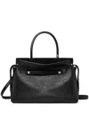 Tory Burch Mercer Distressed Tote Bag In Black