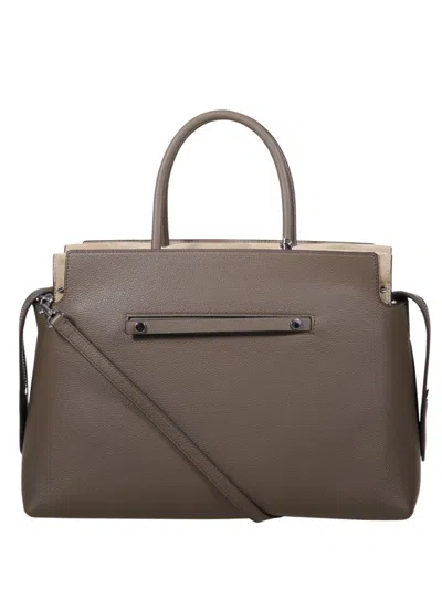 Tory Burch Mercer Pebbled Large Satchel In Brown
