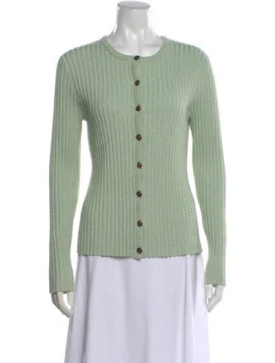 Pre-owned Tory Burch Merino Wool Crew Neck Sweater
