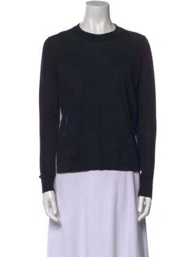 Pre-owned Tory Burch Merino Wool Crew Neck Sweatshirt