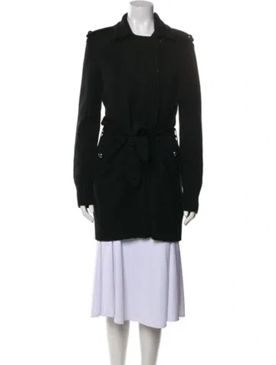 Pre-owned Tory Burch Merino Wool Jacket In Black