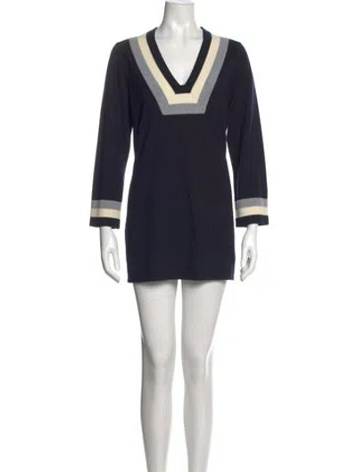 Pre-owned Tory Burch Merino Wool Mini Dress W/ Tags