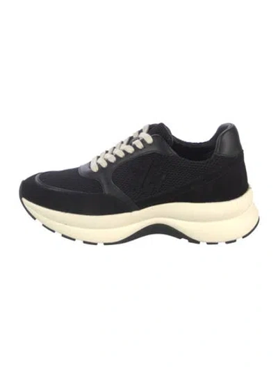 Pre-owned Tory Burch Mesh Athletic Sneakers W/ Tags In Black