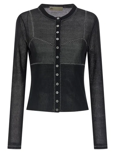 TORY BURCH MESH CARDIGAN