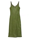 Tory Burch Mesh Midi Dress In Green