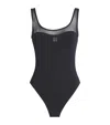 Tory Burch Mesh Tank Suit In Black