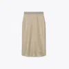 Tory Burch Mesh Skirt In Starlight Titanium