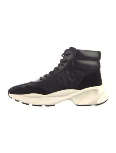 Pre-owned Tory Burch Mesh Sneakers In Black