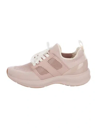 Pre-owned Tory Burch Mesh Sneakers In Pink
