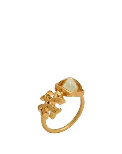 Tory Burch Metal Ring In Yellow