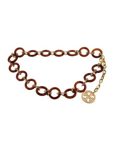 Pre-owned Tory Burch Metal Waist Belt In Multi