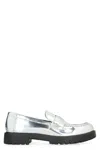 Tory Burch Metallic Medallion Classic Lug-sole Loafers