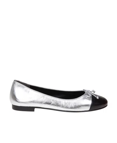 TORY BURCH TORY BURCH CAP-TOE CRINKLED EFFECT BALLERINAS