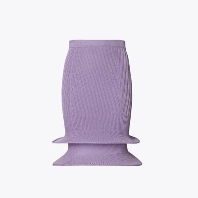 Tory Burch Metallic Hoop Skirt In Bright Lavender