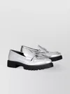 Tory Burch Metallic Medallion Classic Lug-sole Loafers