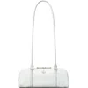 Tory Burch Mini Crinkle Leather Marshmallow Satchel In White