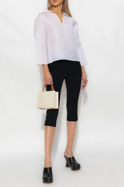 Tory Burch Mid Length Trousers In Black
