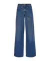 Tory Burch Jeans Stile Cargo In Denim A Vita Alta In Blue