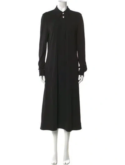 Pre-owned Tory Burch Midi Length Dress In Black
