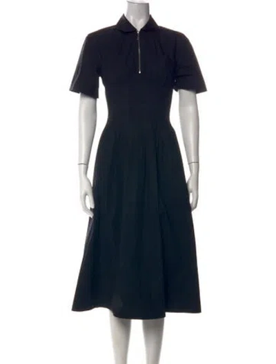 Pre-owned Tory Burch Midi Length Dress In Black