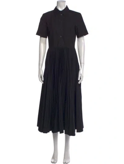 Pre-owned Tory Burch Midi Length Dress In Black