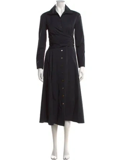 Pre-owned Tory Burch Midi Length Dress In Black