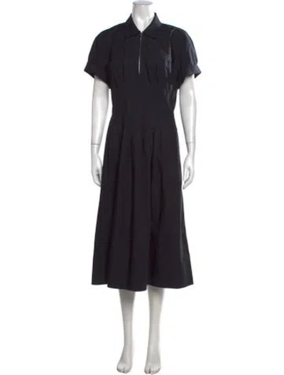 Pre-owned Tory Burch Midi Length Dress In Black