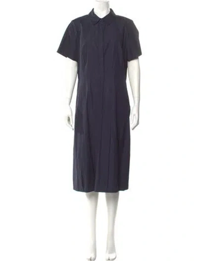 Pre-owned Tory Burch Midi Length Dress In Blue