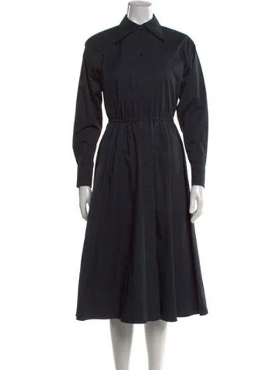 Pre-owned Tory Burch Midi Length Dress In Blue
