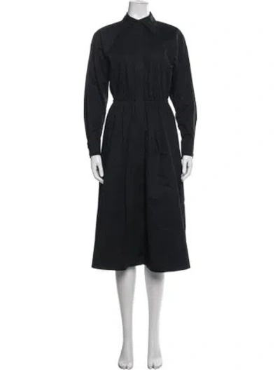 Pre-owned Tory Burch Midi Length Dress In Blue