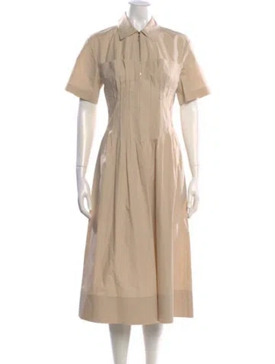 Pre-owned Tory Burch Midi Length Dress In Neutral