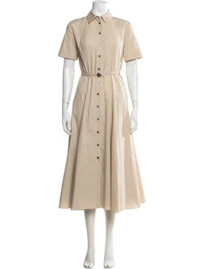 Pre-owned Tory Burch Midi Length Dress In Neutrals