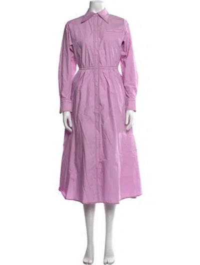 Pre-owned Tory Burch Midi Length Dress In Purple