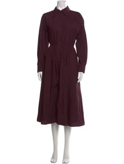 Pre-owned Tory Burch Midi Length Dress In Purple