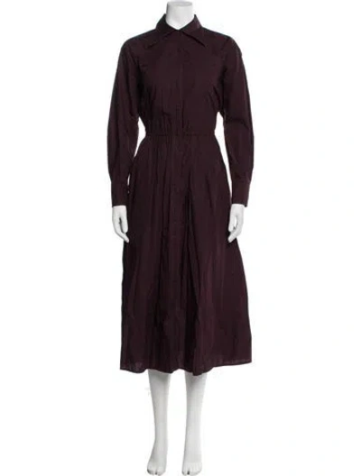 Pre-owned Tory Burch Midi Length Dress In Purple